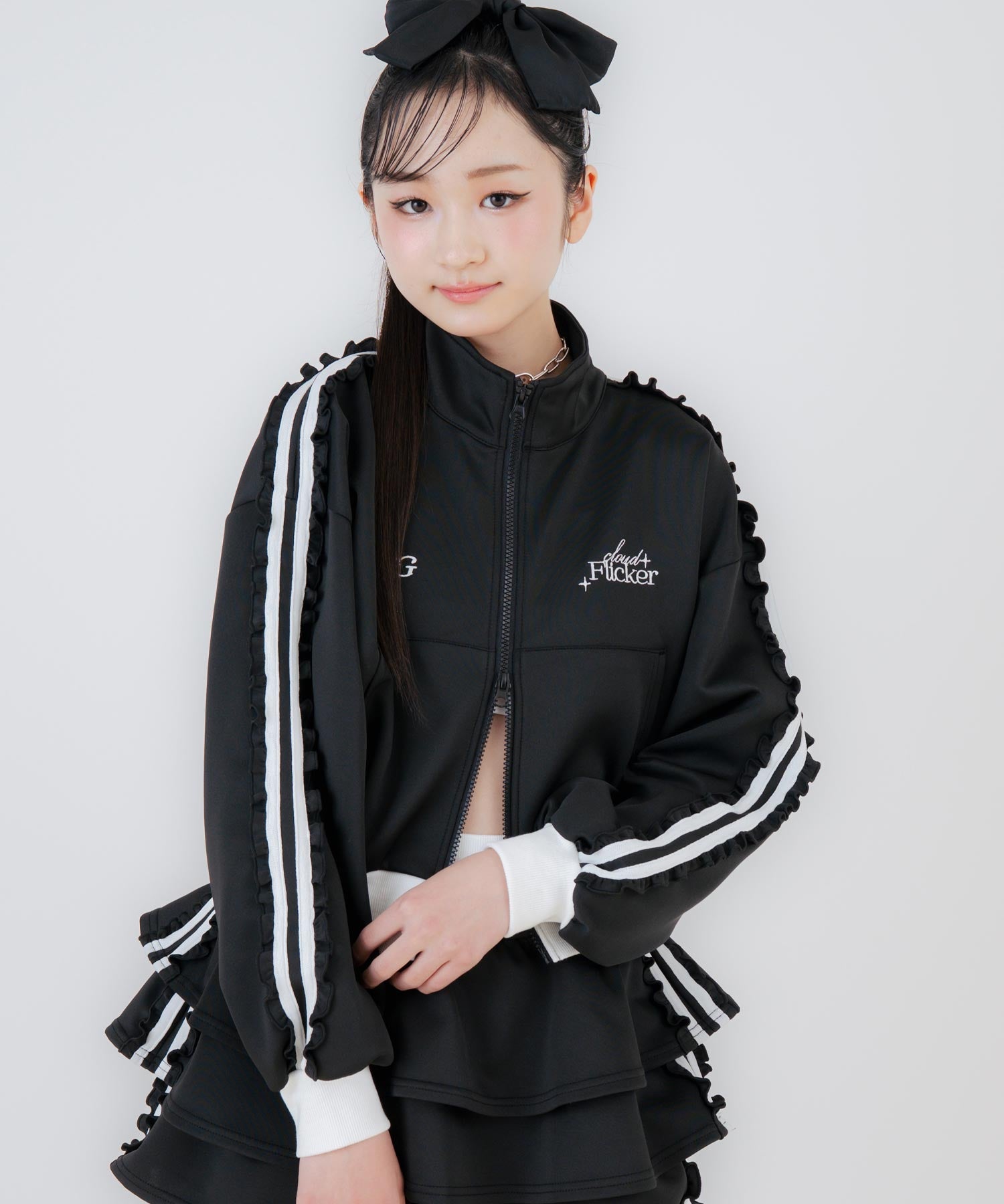 【新品】アディダス キルトレイヤードジャケット スカート セットアップ M adidas（アディダス）の「adidas/アディダス セットアップ メッシュ