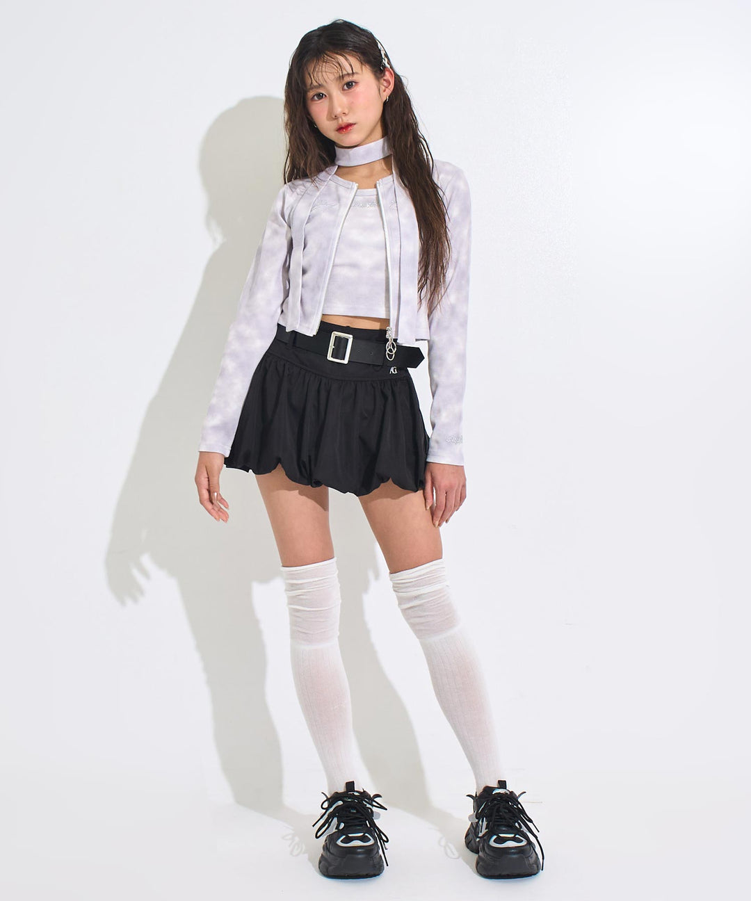 ホワイト(Sサイズ着用/身長：約156cm)