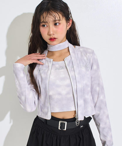 ホワイト(Sサイズ着用/身長：約156cm)