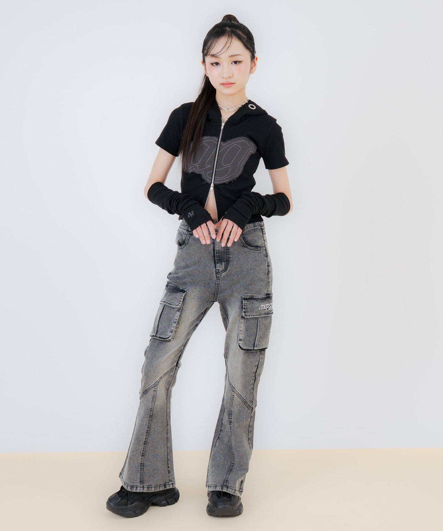 ブラック/150cm(Sサイズ着用)