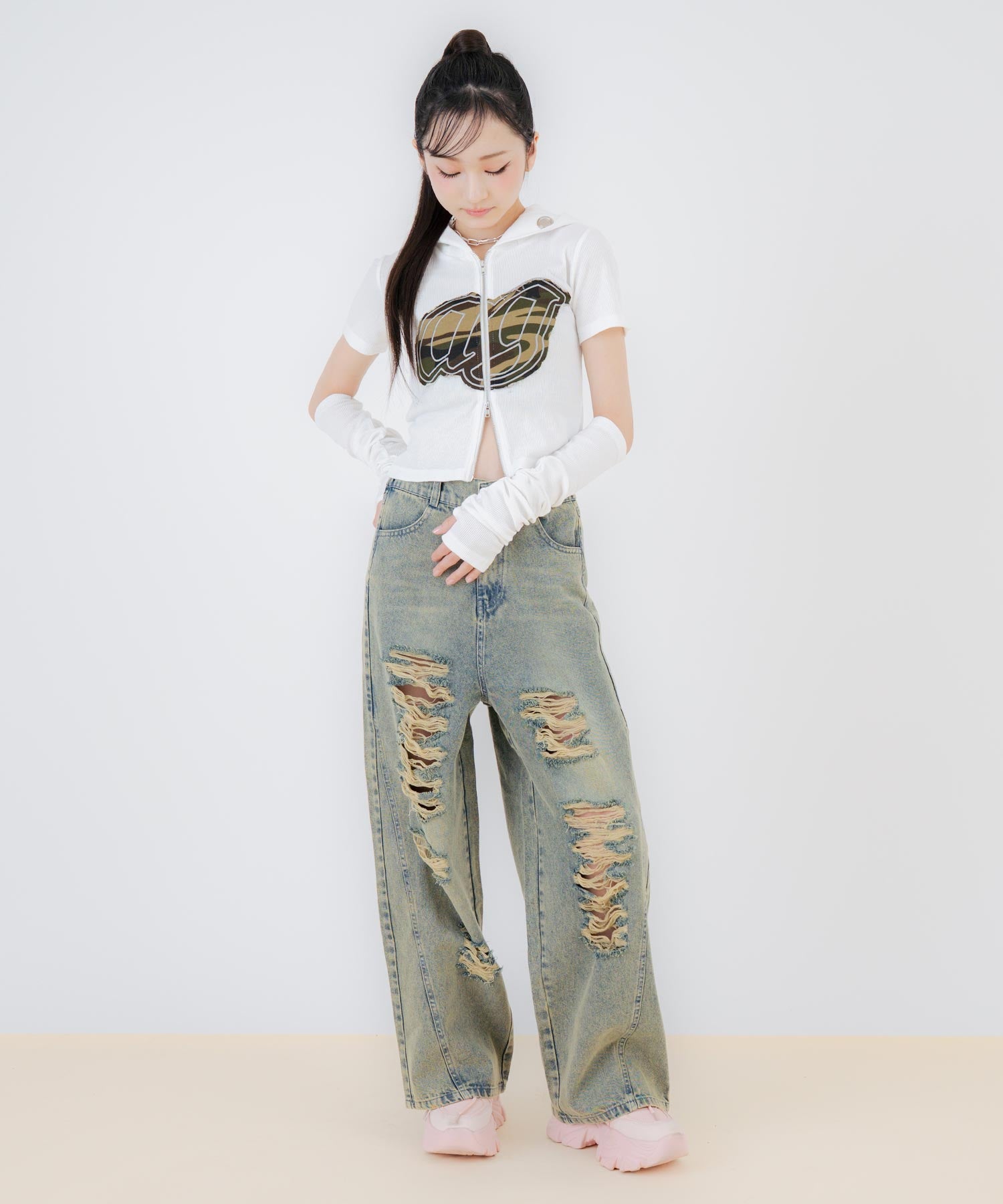 オフホワイト/150cm(Sサイズ着用)