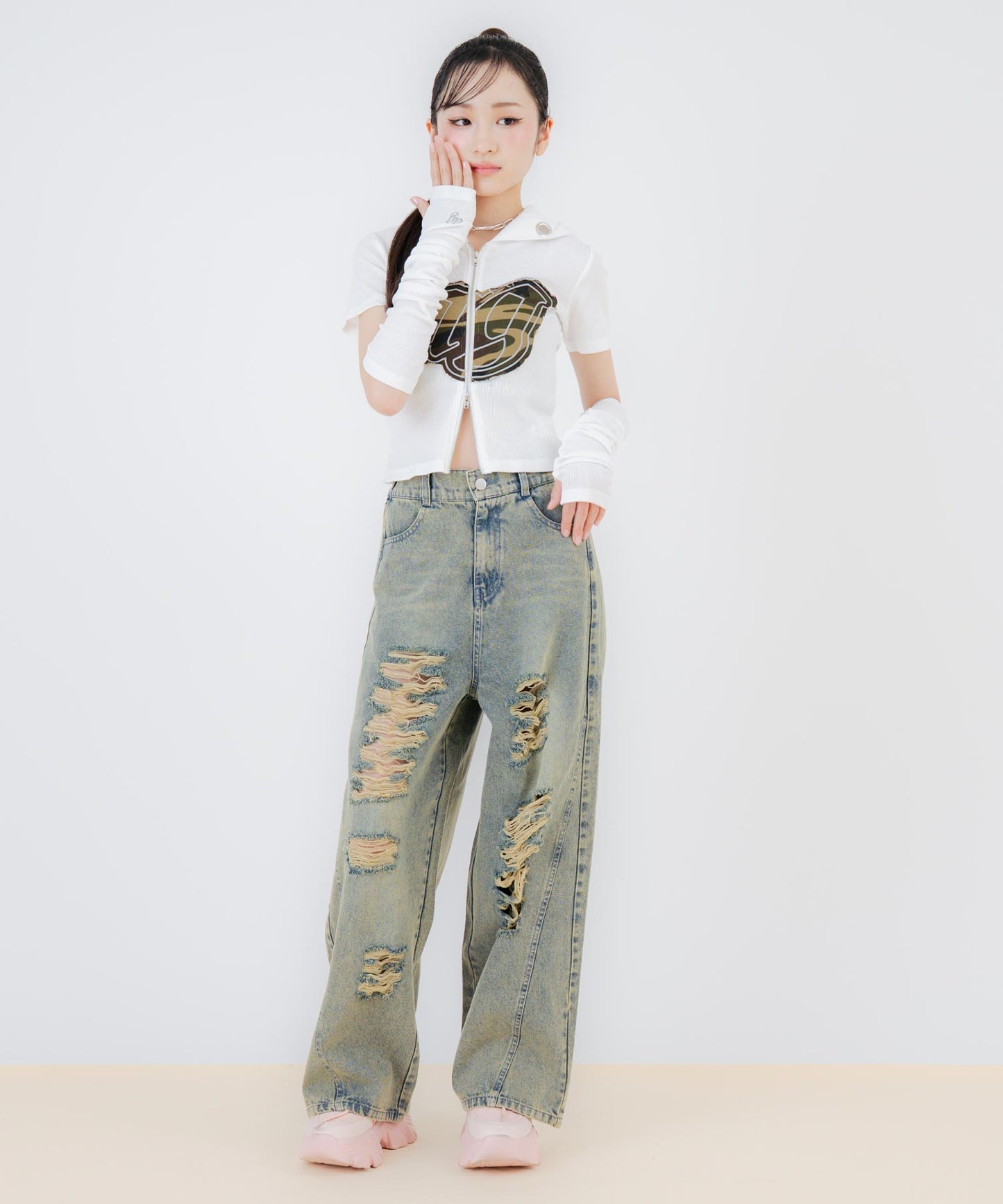 オフホワイト/150cm(Sサイズ着用)