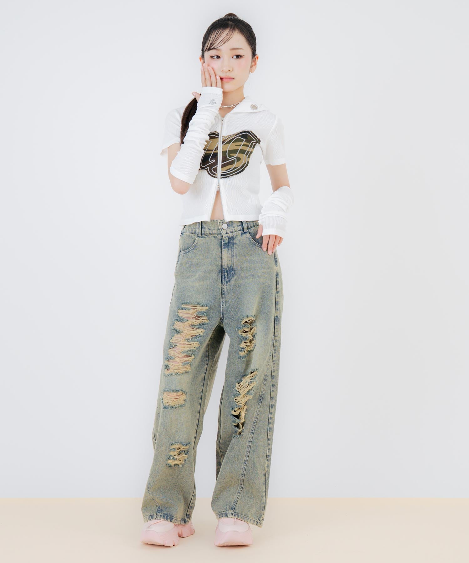 オフホワイト/150cm(Sサイズ着用)