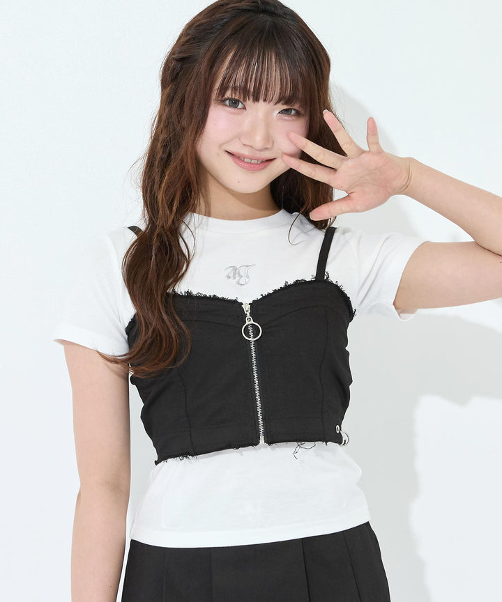 ブラック(Mサイズ着用/身長：約153cm)