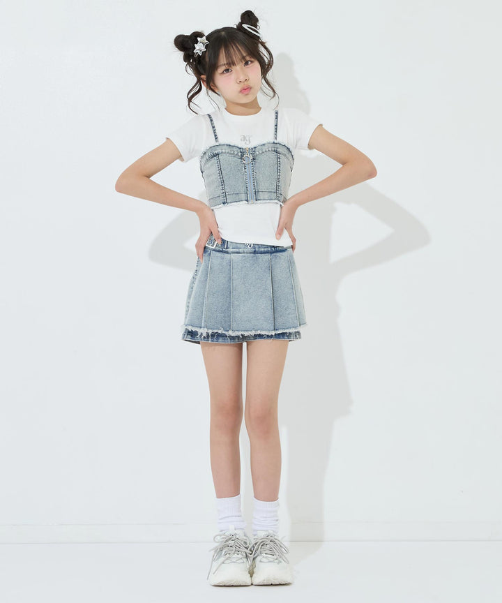 ブルー(XSサイズ着用/身長：約147cm)
