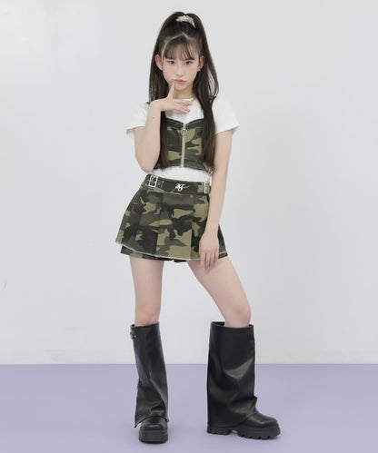 カーキ(Sサイズ着用/身長：約148cm)