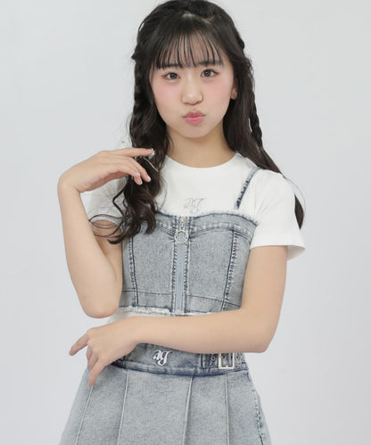 ブルー(Sサイズ着用/身長：約149cm)