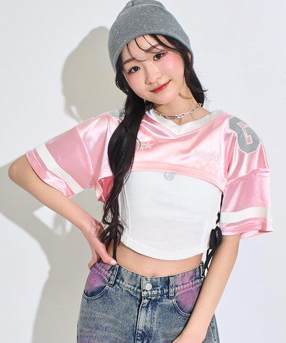 ライトピンク(Sサイズ着用/身長：約158cm)