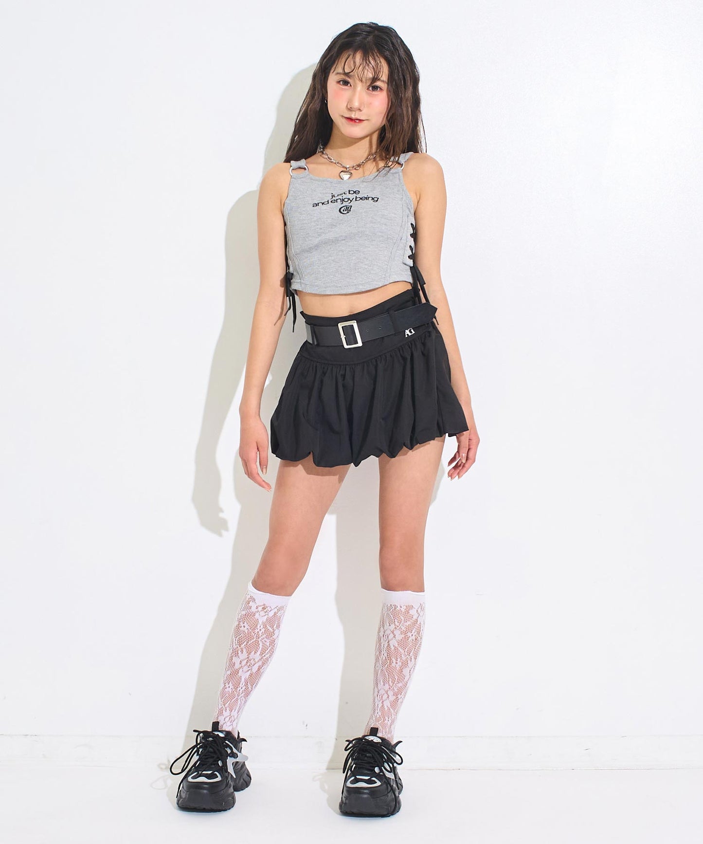 ブラック (Sサイズ着用/身長：約156cm)