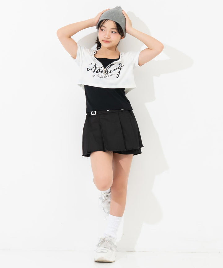 ホワイト(Sサイズ着用/身長：約148cm)
