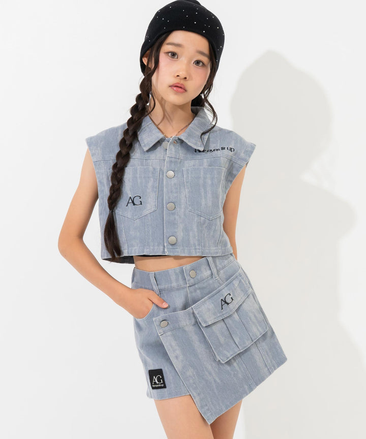 ライトブルー(Sサイズ着用/身長：約150cm)