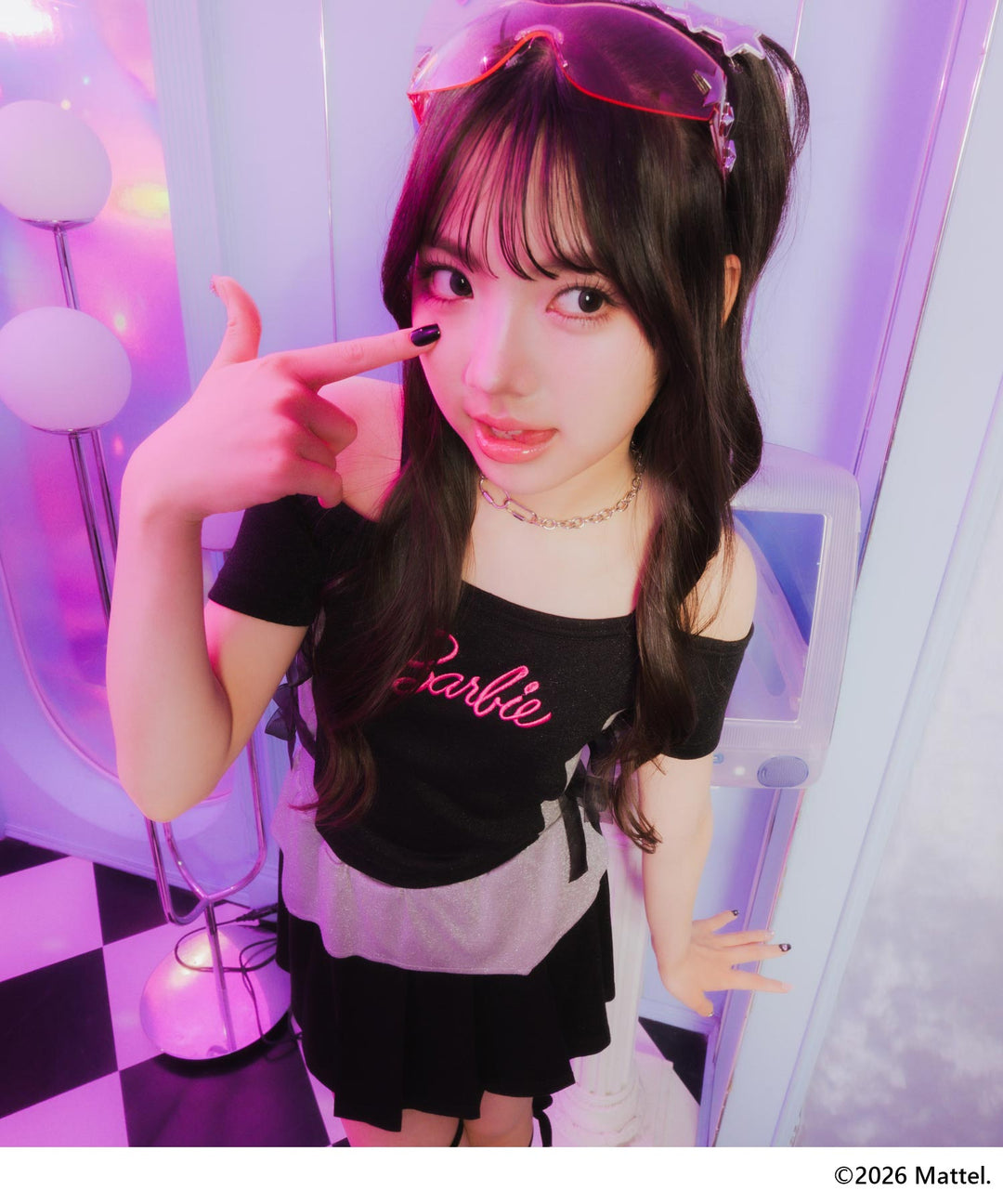 ブラック(Mサイズ着用/身長：約161cm)