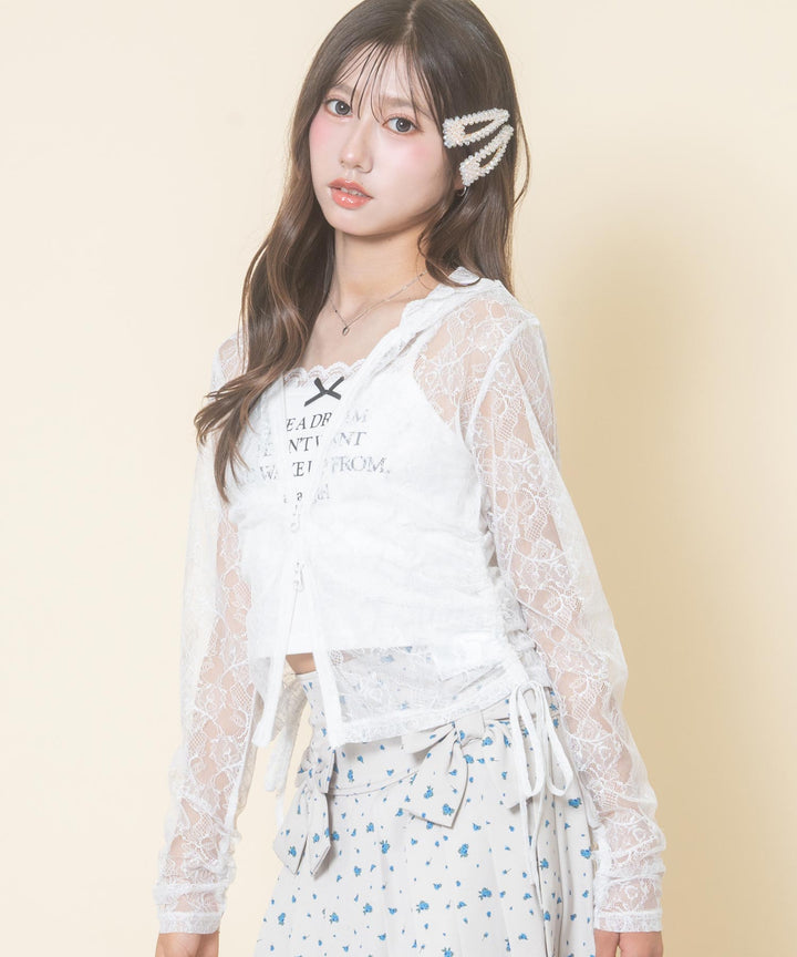 ホワイト(Mサイズ着用/身長：約156cm)