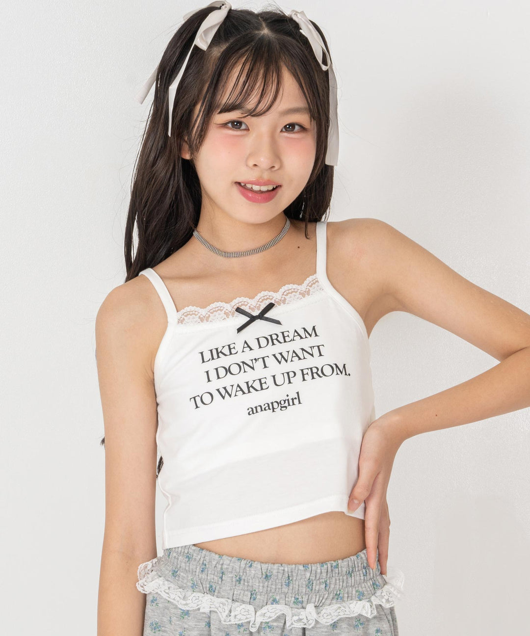 ホワイト(XSサイズ着用/身長：約147cm)