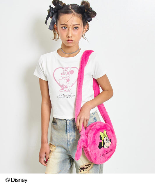 【Disney】＜Minnie＞ ANAP GiRL ファー ポシェット バッグ 919-7736