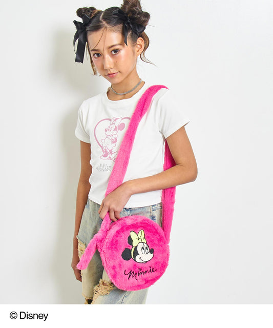 【Disney】＜Minnie＞ ANAP GiRL ファー ポシェット バッグ 919-7736