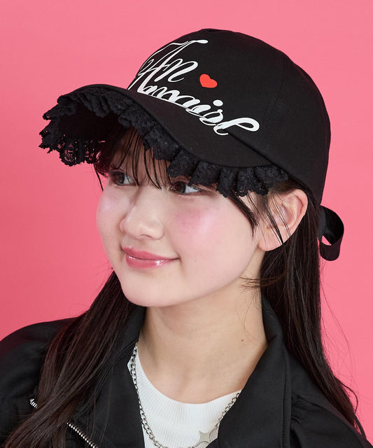 フリル ロゴプリント リボン キャップ 919-7902