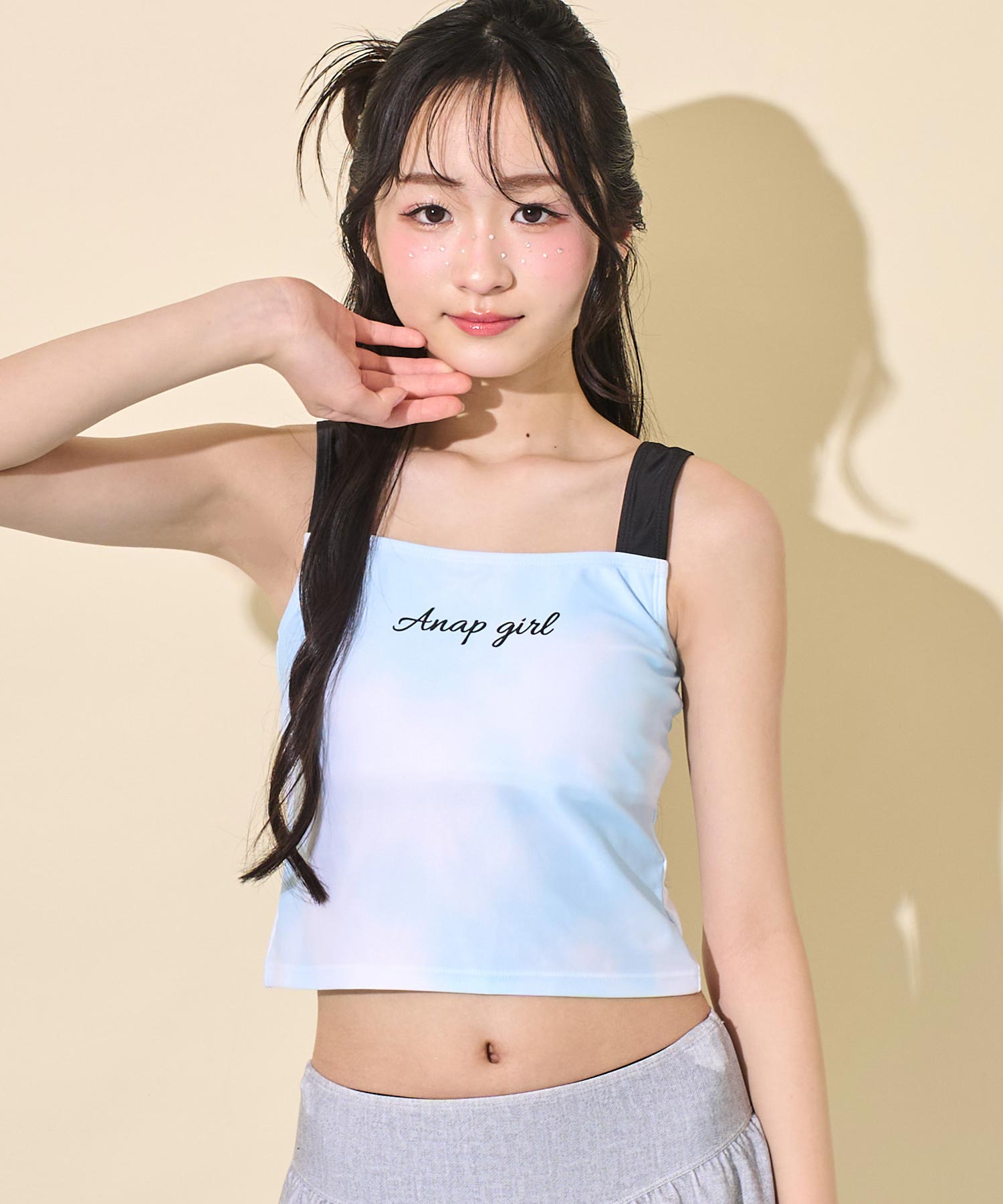 ブラック(Sサイズ着用/身長：約156cm)