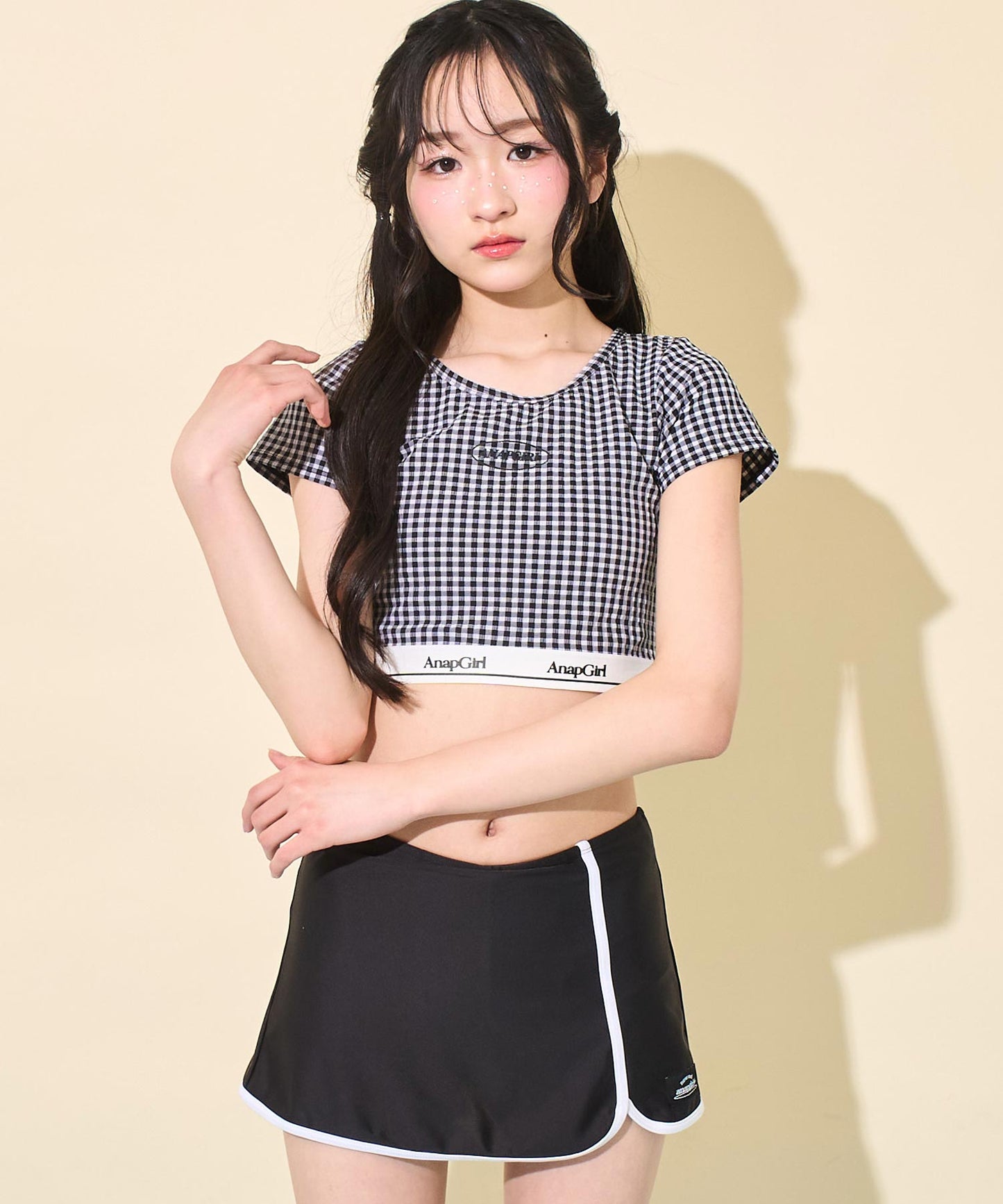 ブラック(Sサイズ着用/身長：約156cm)