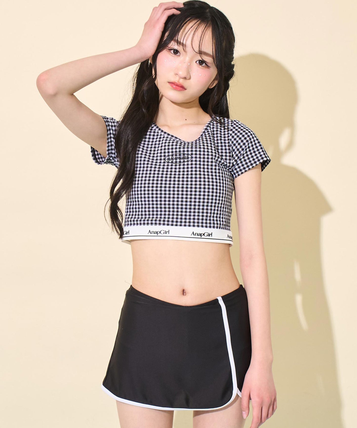 ブラック(Sサイズ着用/身長：約156cm)