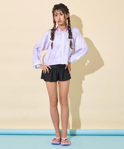 パープル(Sサイズ着用/身長：約156cm)