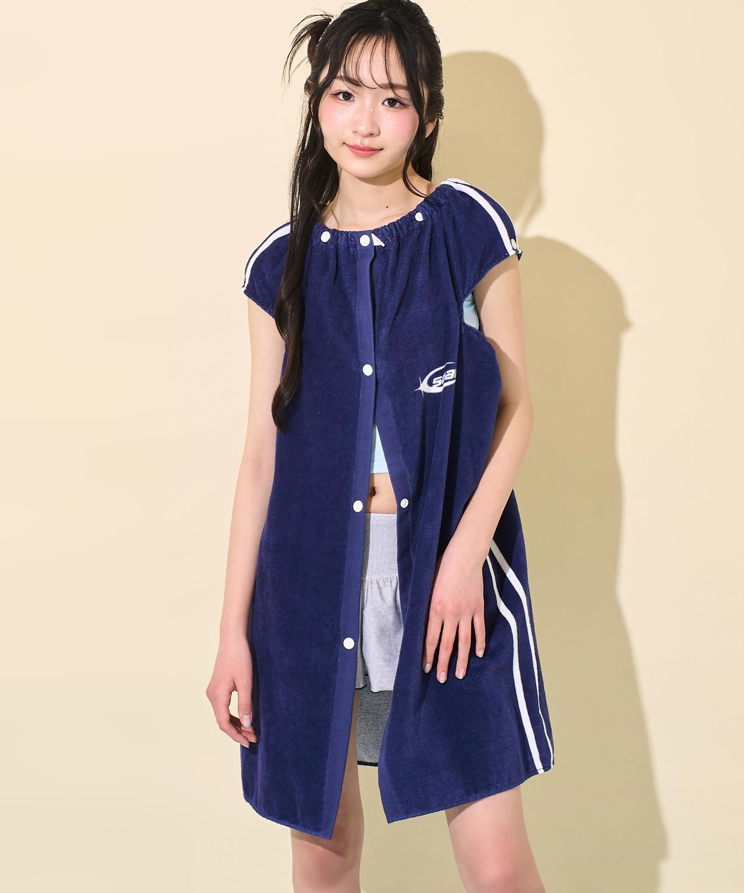 ライン入り ロゴプリント ラップタオル 80cm 919-7910 – ANAP
