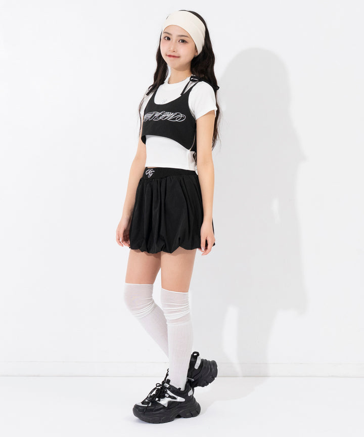ブラック(Sサイズ着用/身長：約150cm)