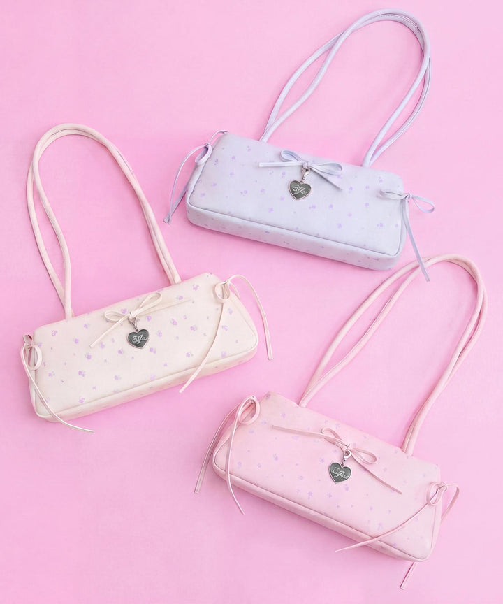 小花柄 ロングハンドル ボストンバッグ 919-7996