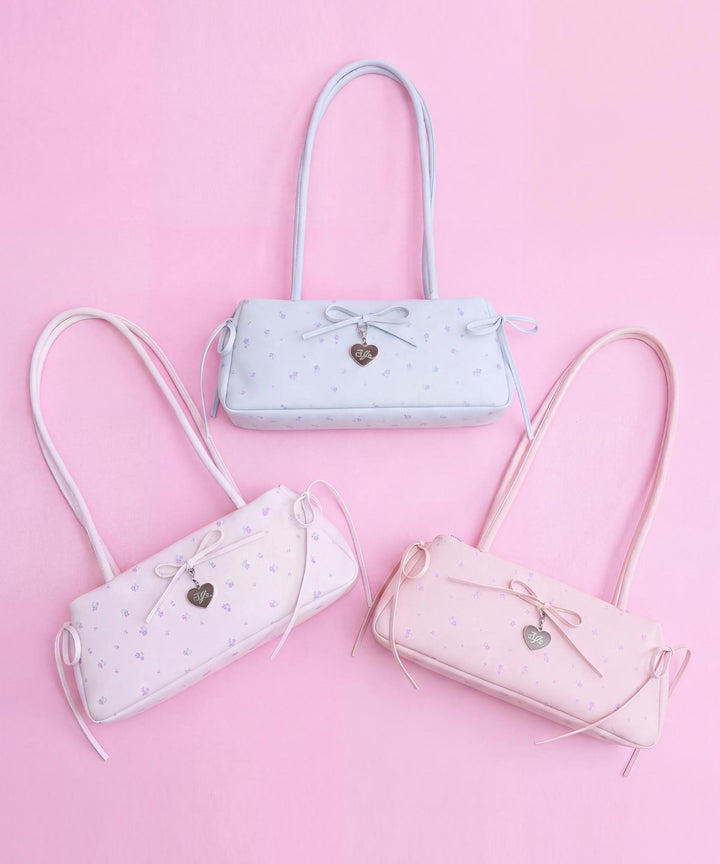小花柄 ロングハンドル ボストンバッグ 919-7996