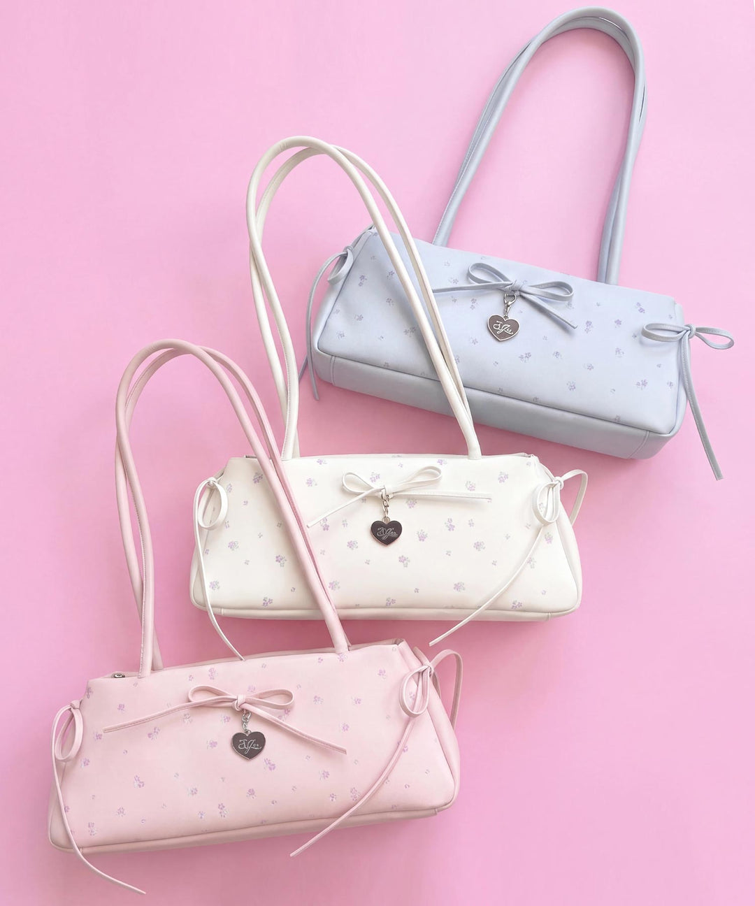 小花柄 ロングハンドル ボストンバッグ 919-7996