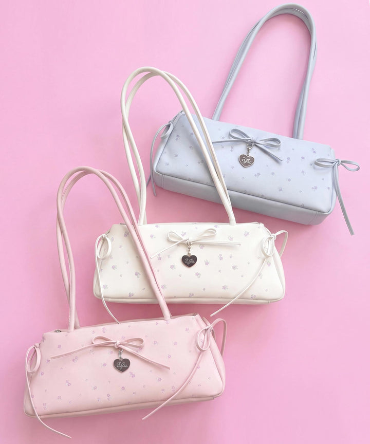 小花柄 ロングハンドル ボストンバッグ 919-7996