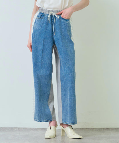 Eimee Law バック ストライプ サイド ライン デニム パンツ 362-9686