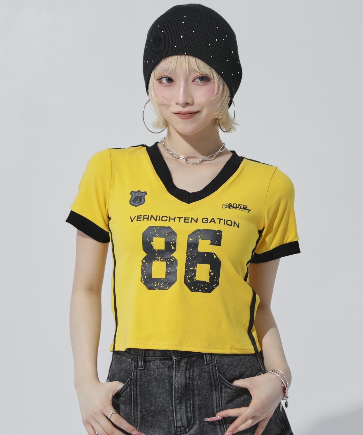 30s ヴィンテージ ナンバリング　tシャツ ヴィンテージナンバリングプリントオーバーサイズTシャツ ORS-027
