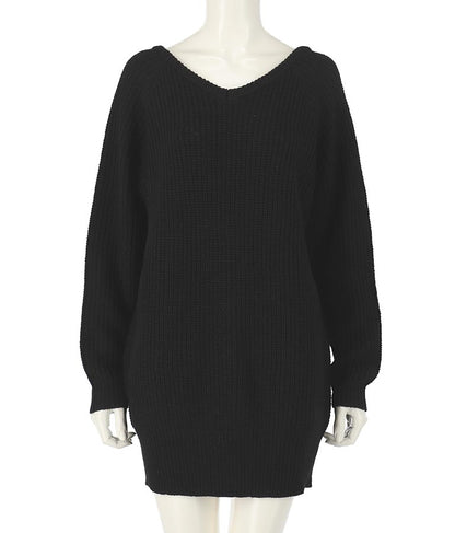 バックスピンドルニットチュニック 793-8580