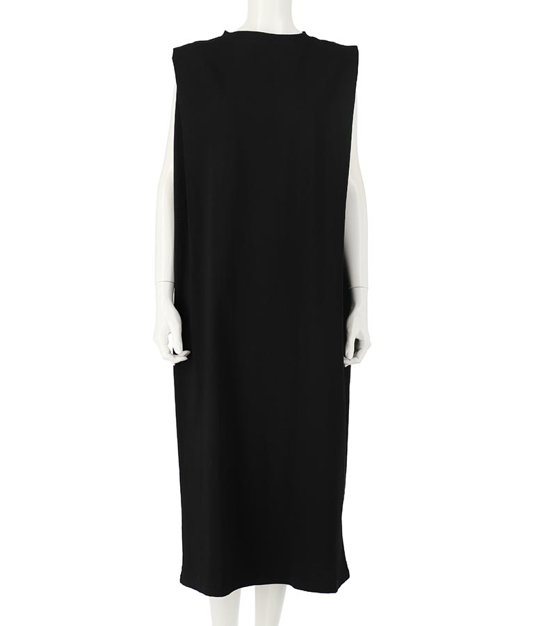 天竺タックショルダーデザインワンピース 367-8768