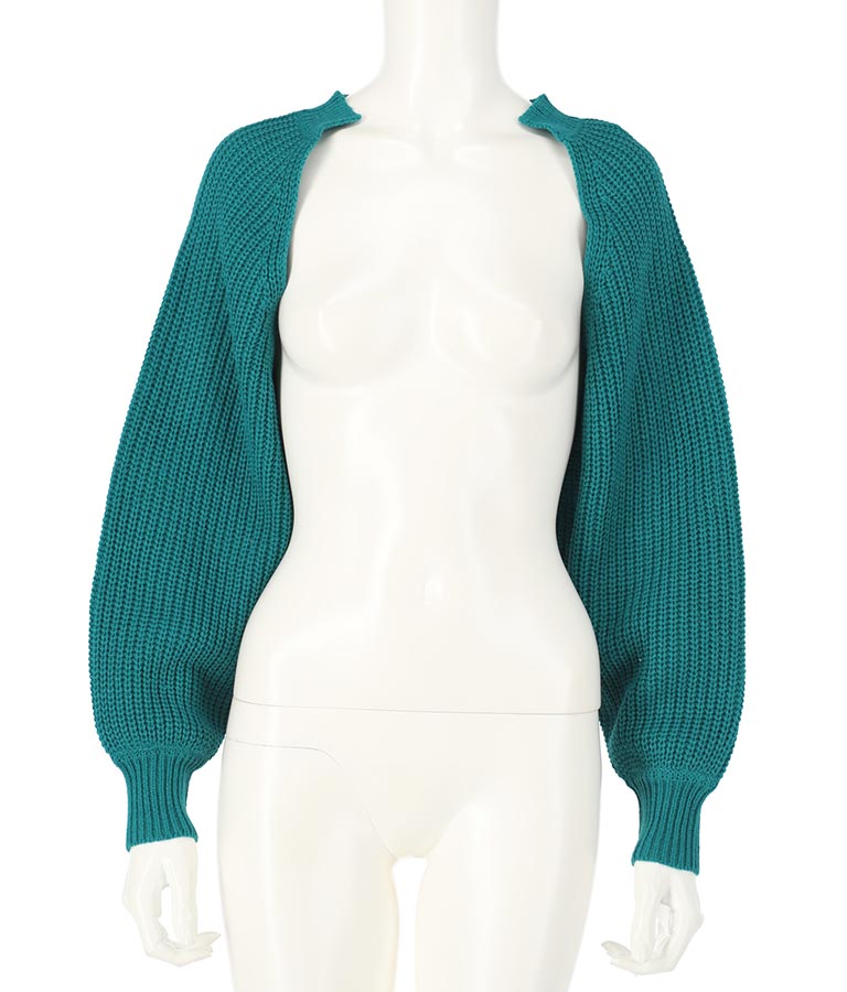 ニットクロップドボレロ 794-8410