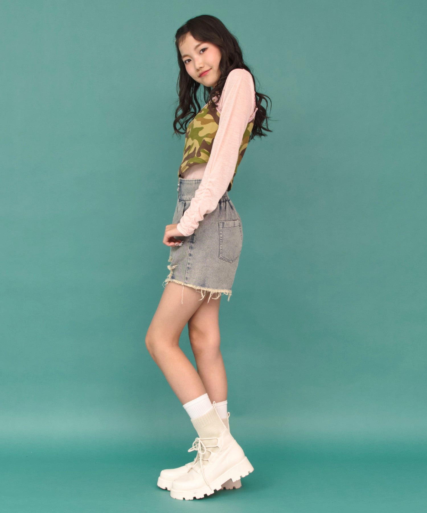 カーキ/150cm(Sサイズ着用)