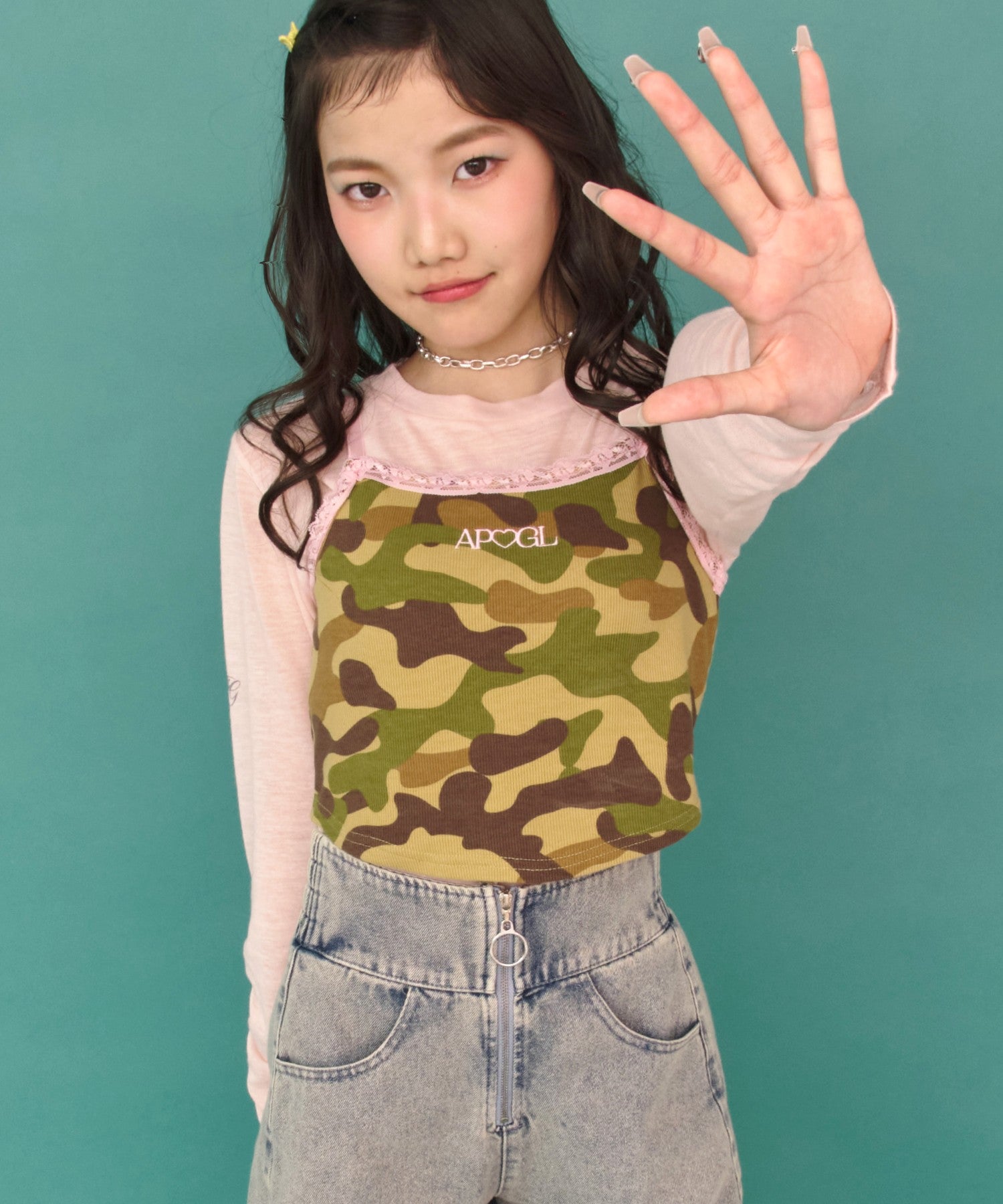 カーキ/150cm(Sサイズ着用)