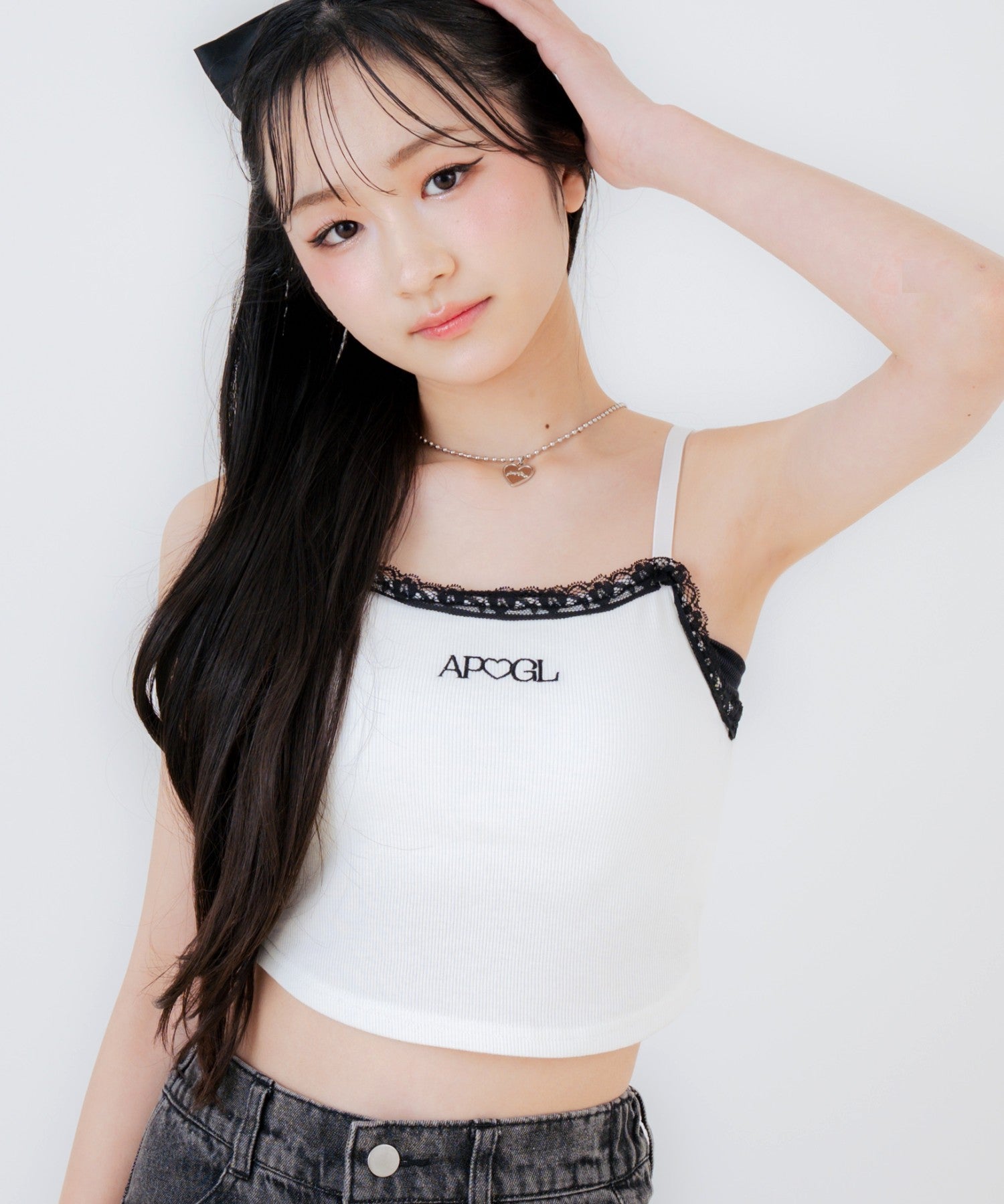 ホワイト/150cm(Sサイズ着用)