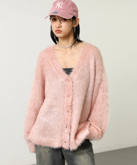 ラメ シャギーニット カーディガン 794-9422