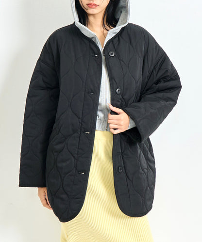 裏地付き オーバーサイズ キルティング コート 796-9399