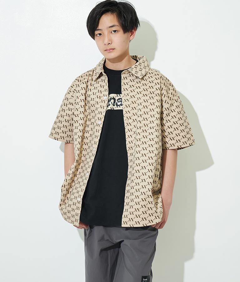 R+Sモノグラムデニムシャツ【親子・キッズお揃い】