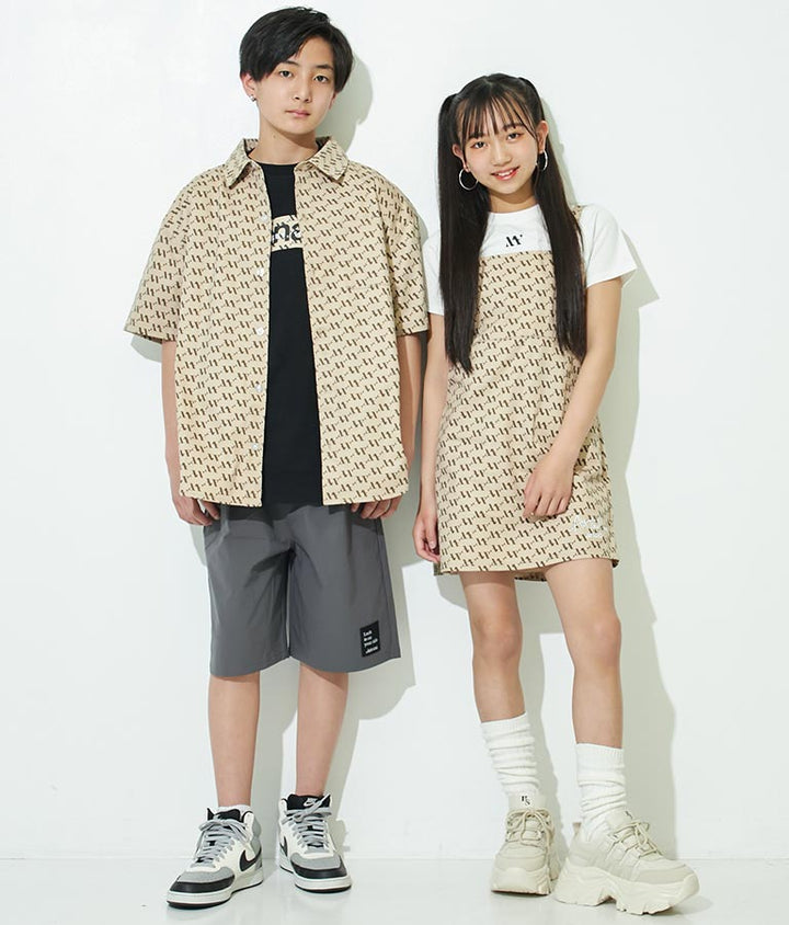 R+Sモノグラムデニムシャツ【親子・キッズお揃い】 914-7180