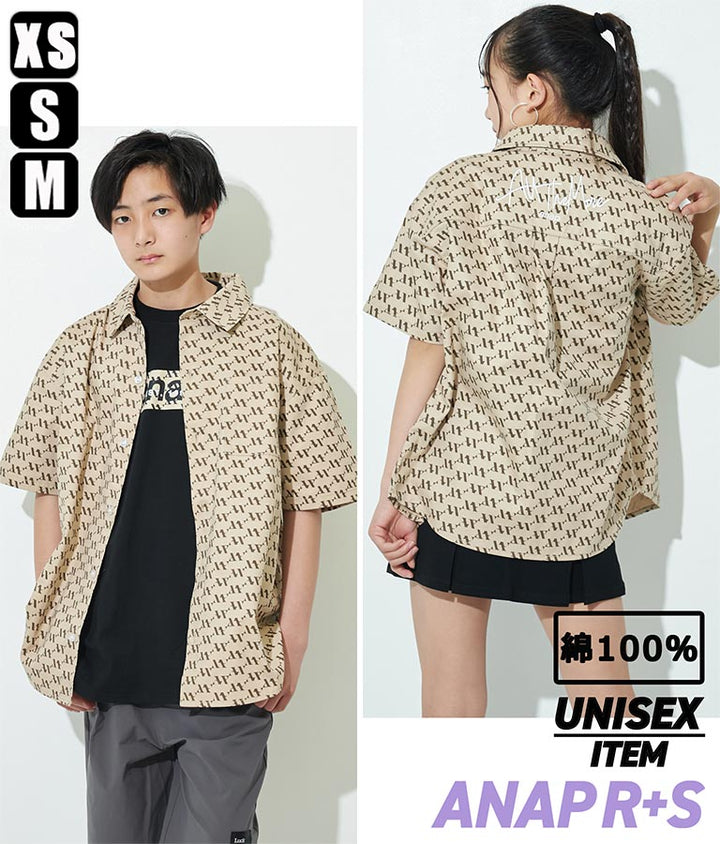 R+Sモノグラムデニムシャツ【親子・キッズお揃い】 914-7180