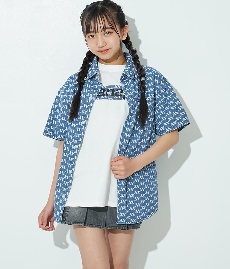 R+Sモノグラムデニムシャツ【親子・キッズお揃い】 914-7180