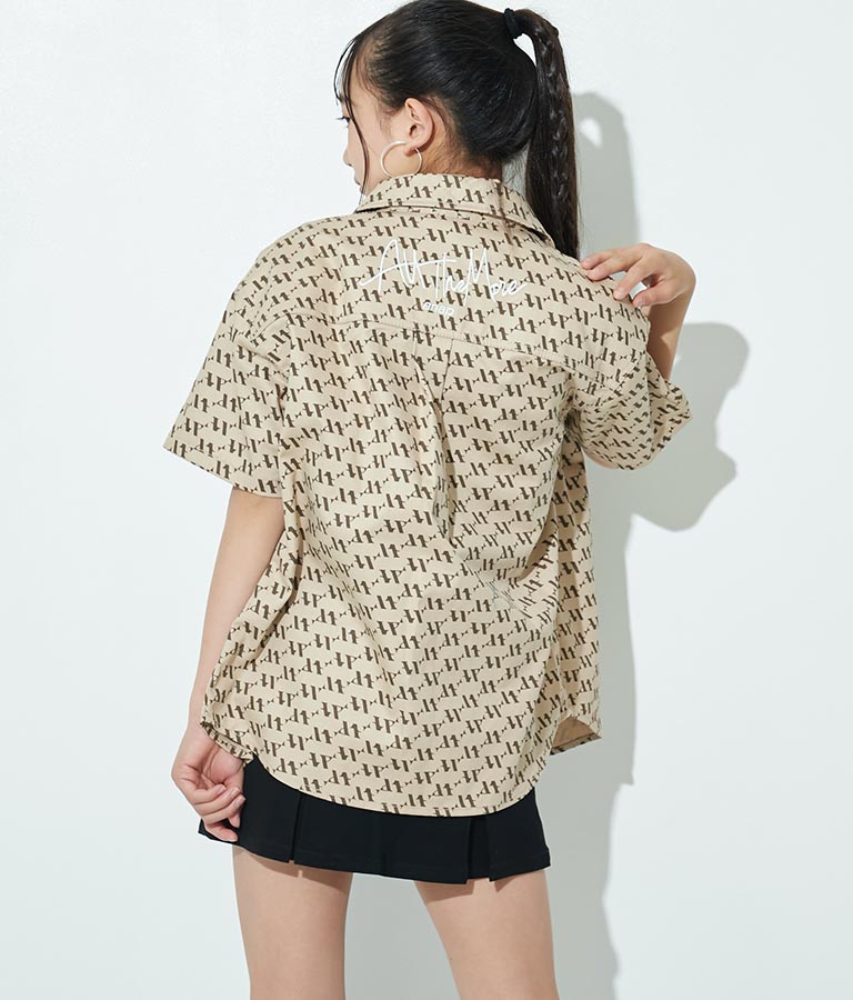 R+Sモノグラムデニムシャツ【親子・キッズお揃い】 914-7180