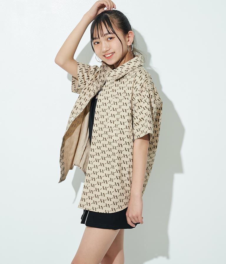 R+Sモノグラムデニムシャツ【親子・キッズお揃い】 914-7180