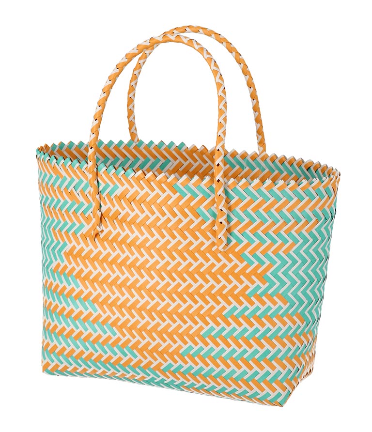 配色カゴBIGトートバッグ 819-6633