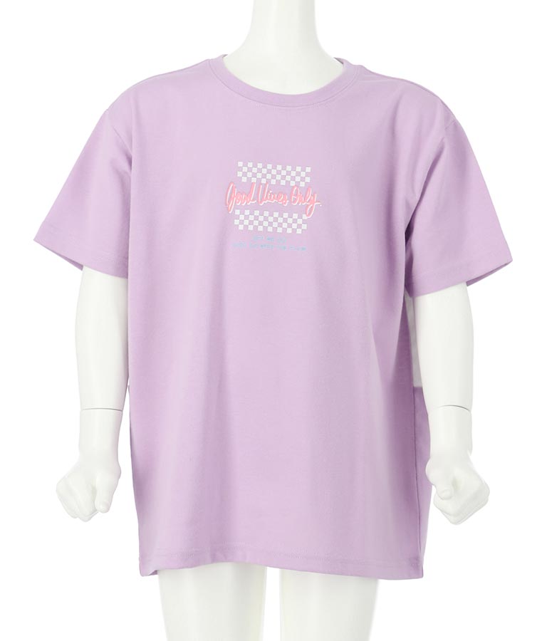 接触冷感後ろ切替ビッグTシャツ 423-3059