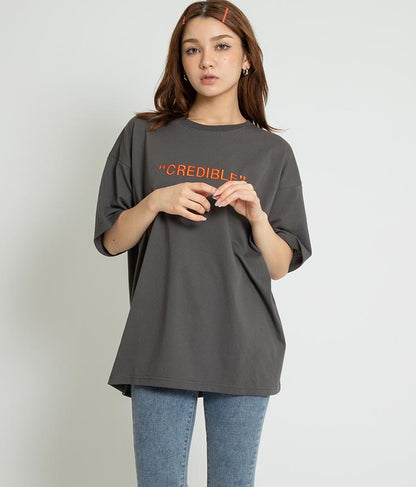 3D刺繍 ビッグTシャツ【親子お揃い】 793-8858